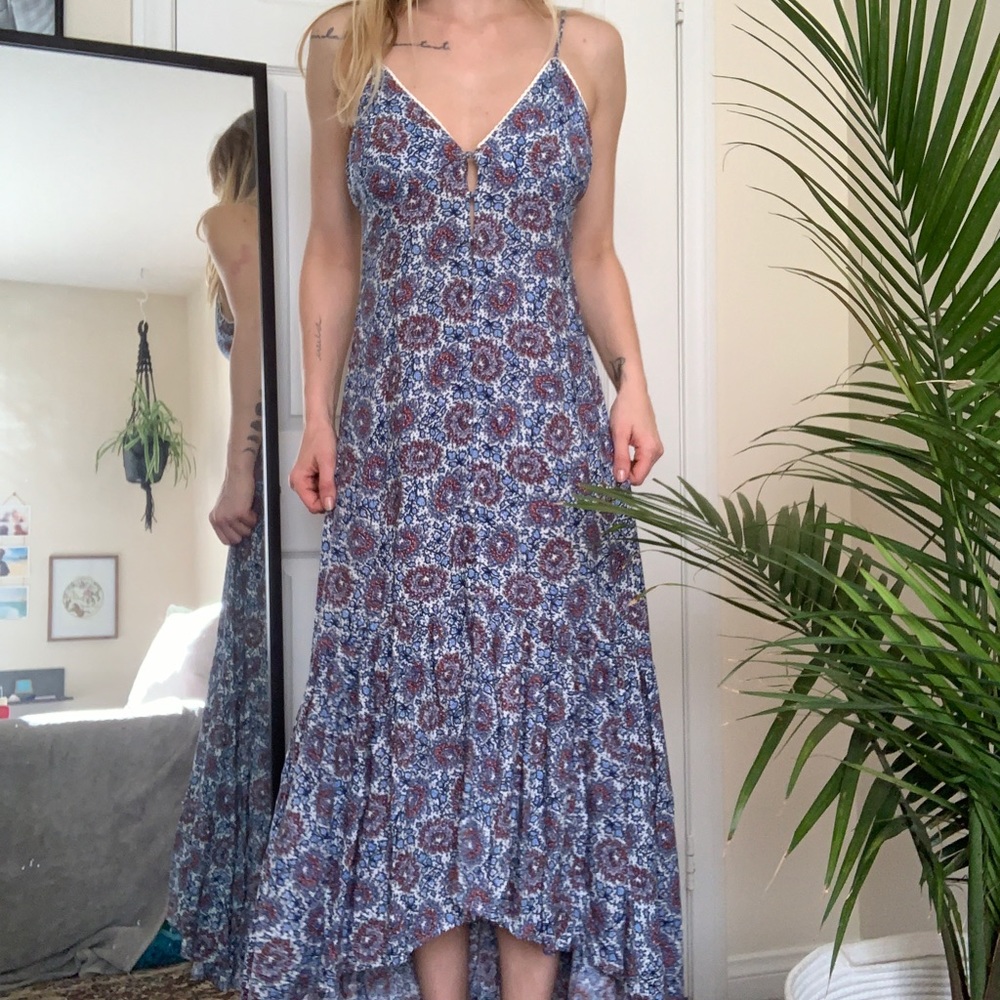 Floral print maxi dress